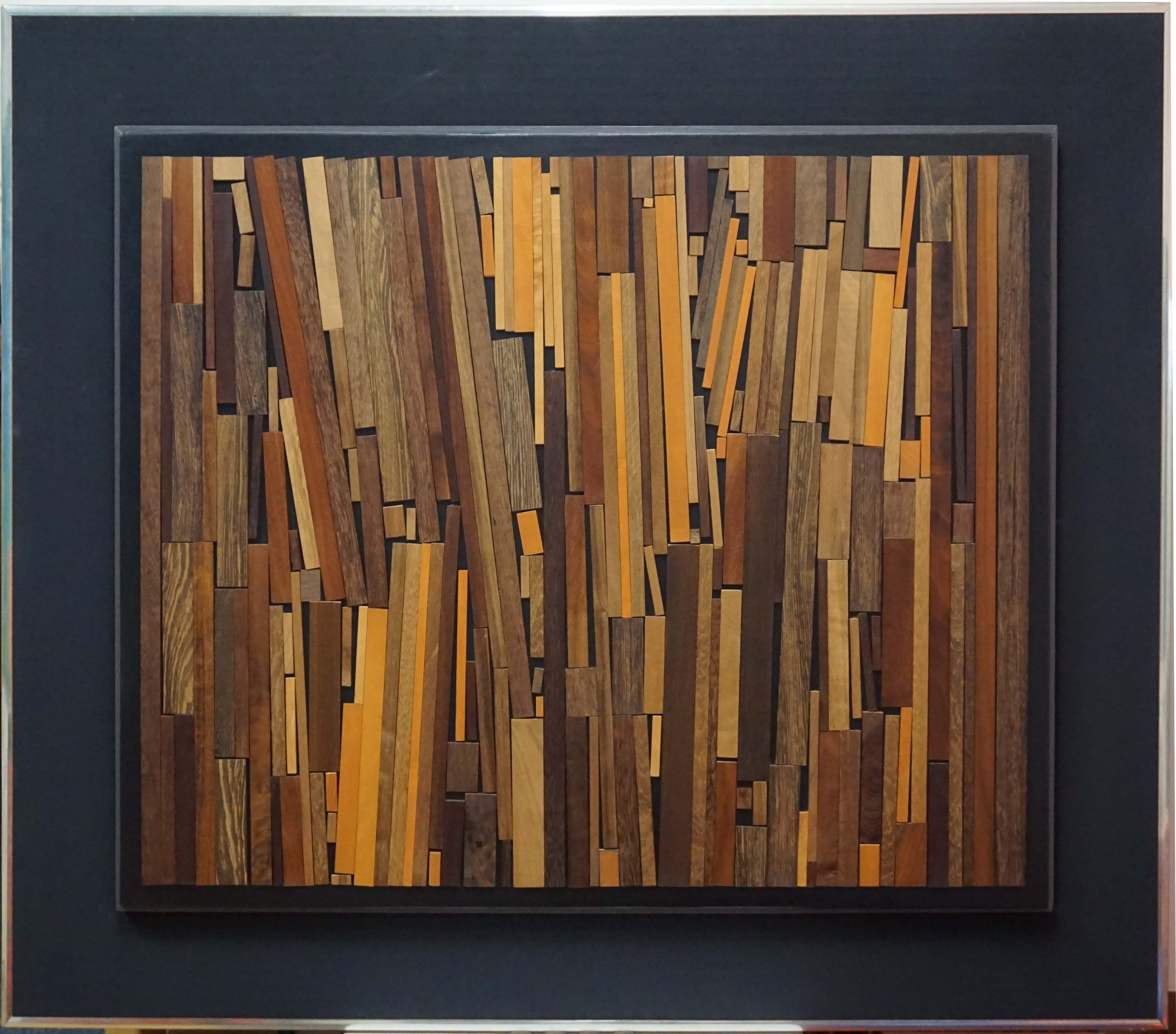 “Nature’s colors”, 1998, 43x37x3” wood relief
